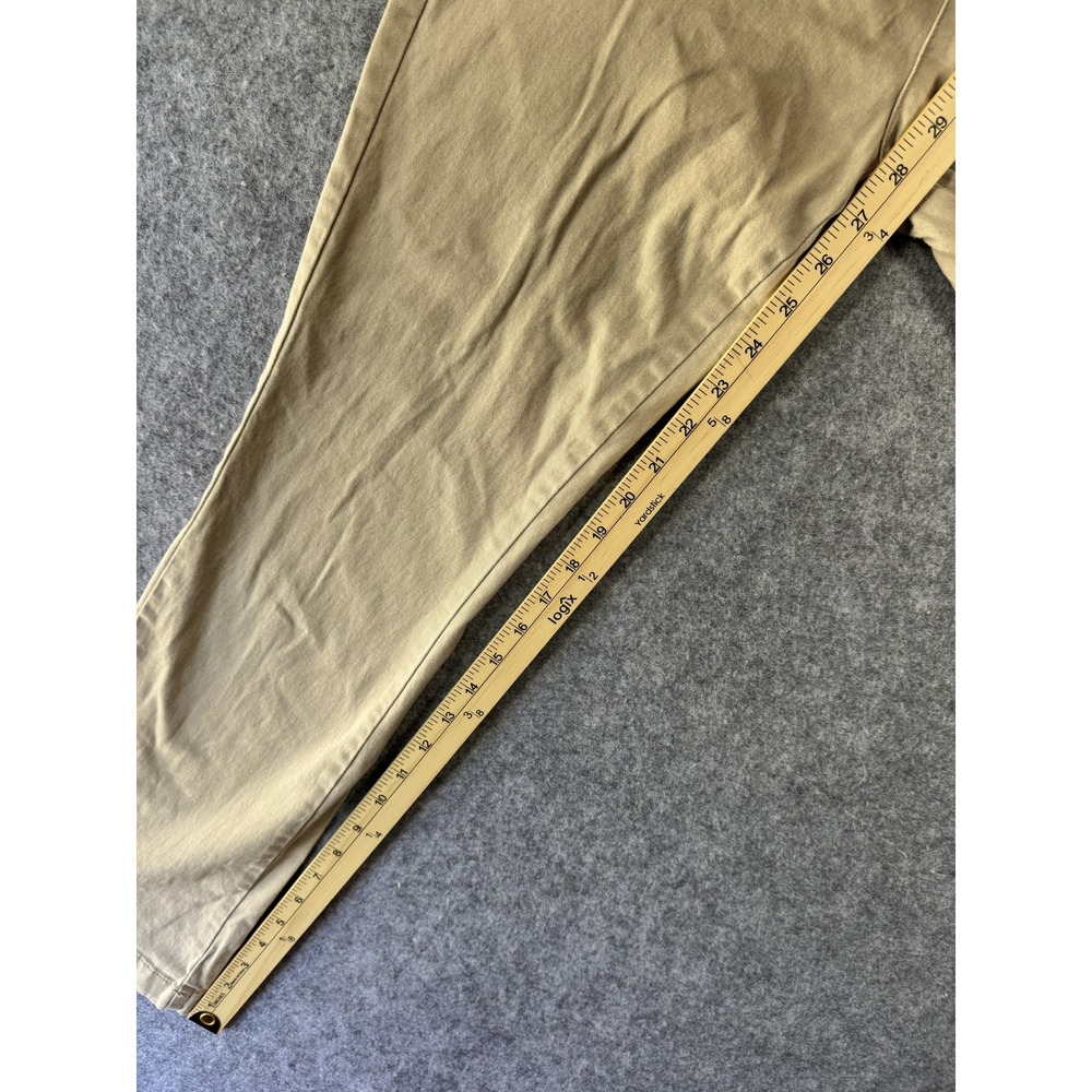 Old Navy Boot-Cut Stretch Khaki Pants 6 Tan Cotton Blend Casual Workwear - Picture 6 of 9